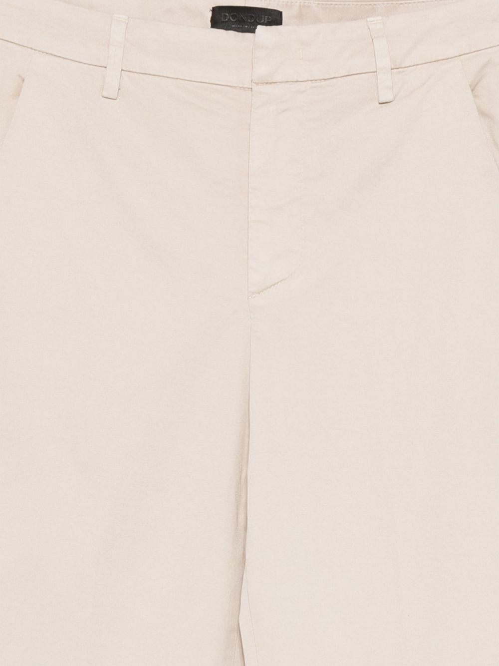 DONDUP Pantaloni Janice wide leg beige 