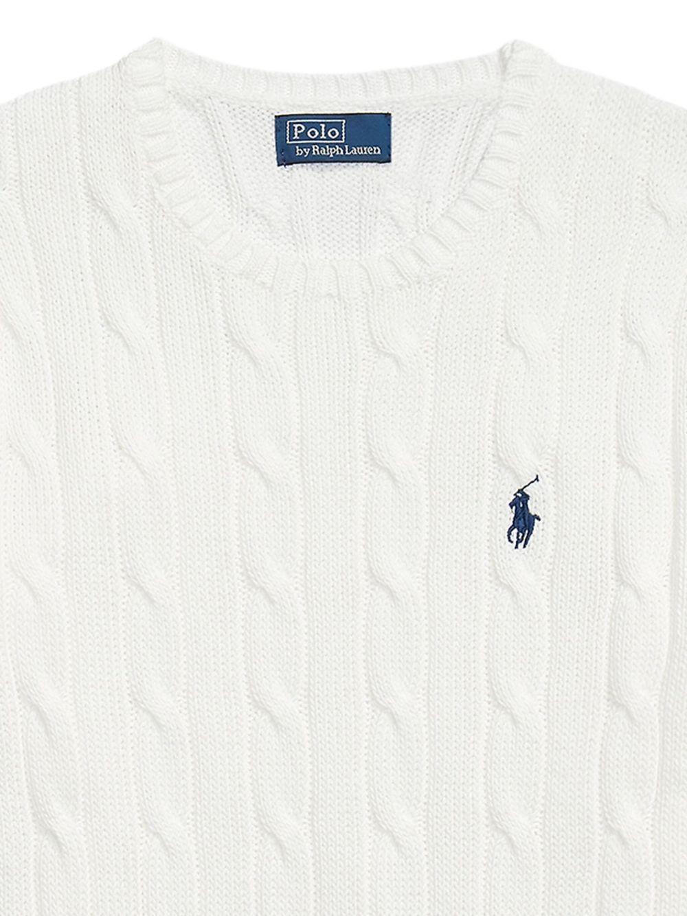 POLO RALPH LAUREN Maglia a trecce in cotone 