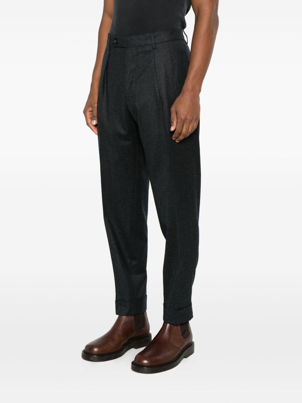 BERWICH Pantaloni in lana vergine grigio scuro 