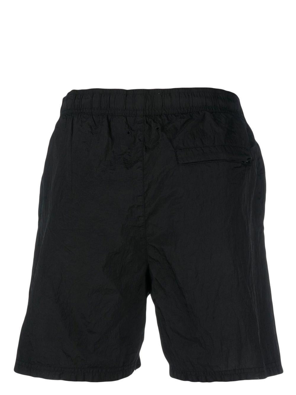 STONE ISLAND Costume mare nero con logo 