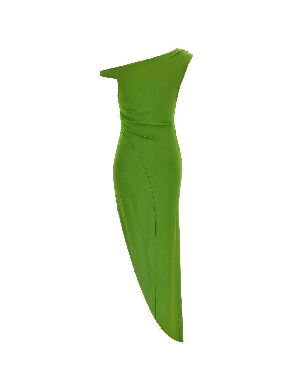 ELISABETTA FRANCHI Abito midi asimmetrico con drappeggio 