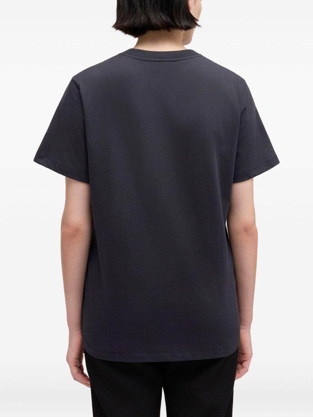 GANNI T-shirt in cotone con stampa coniglio 