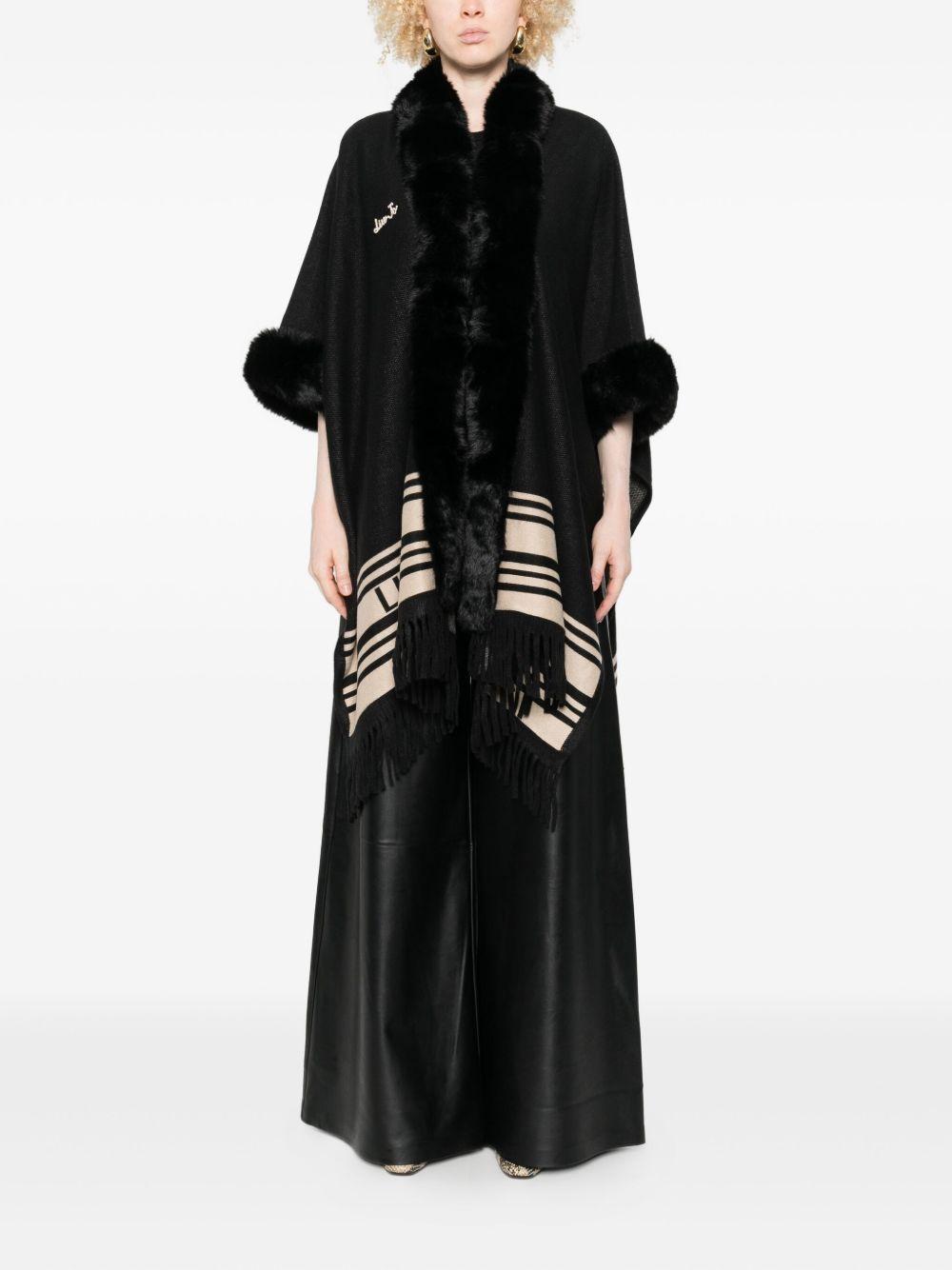 LIUJO Mantalla con ecopelliccia 