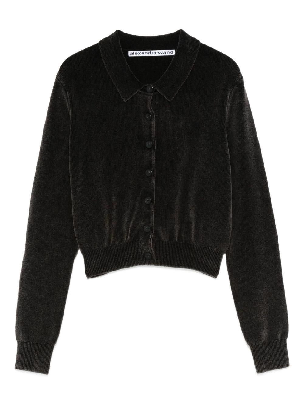ALEXANDER WANG Cardigan con colletto 