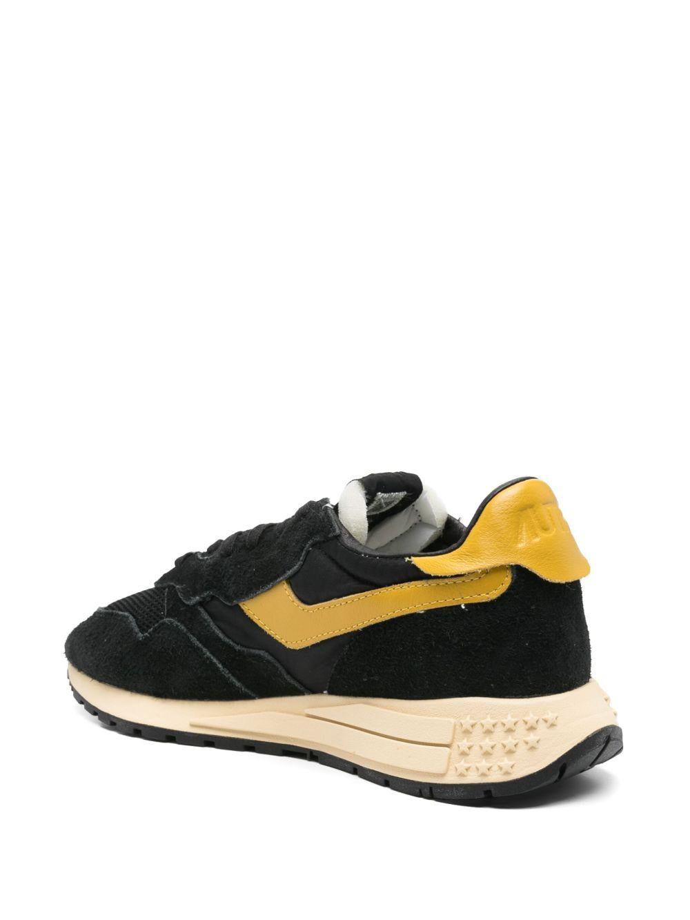 AUTRY Sneakers Medalist gialle e nere scamosciate 