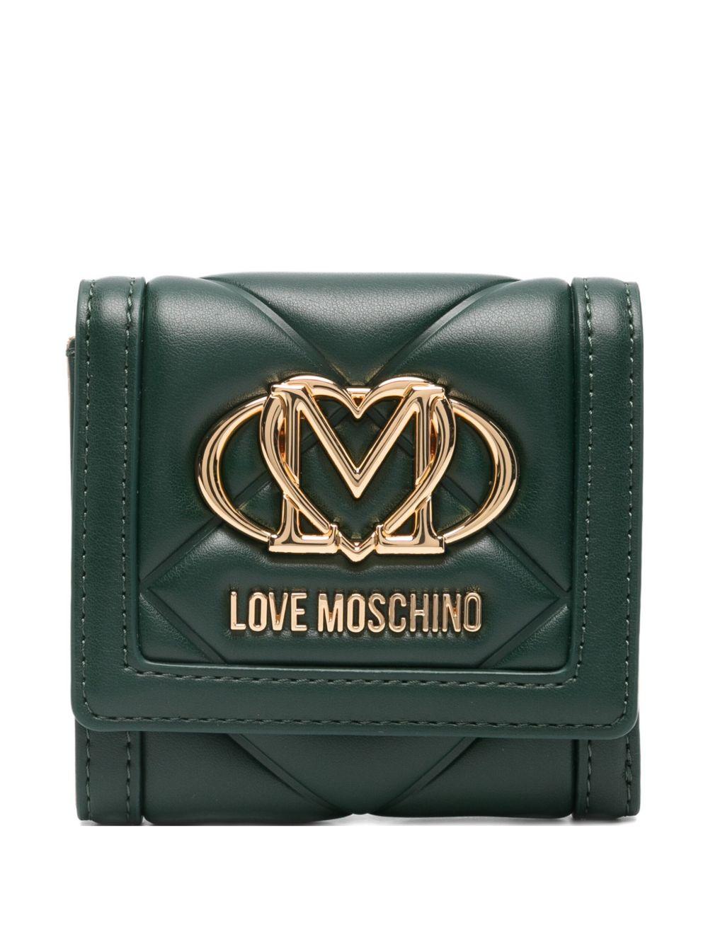 LOVE MOSCHINO Portafoglio trapuntato con logo 