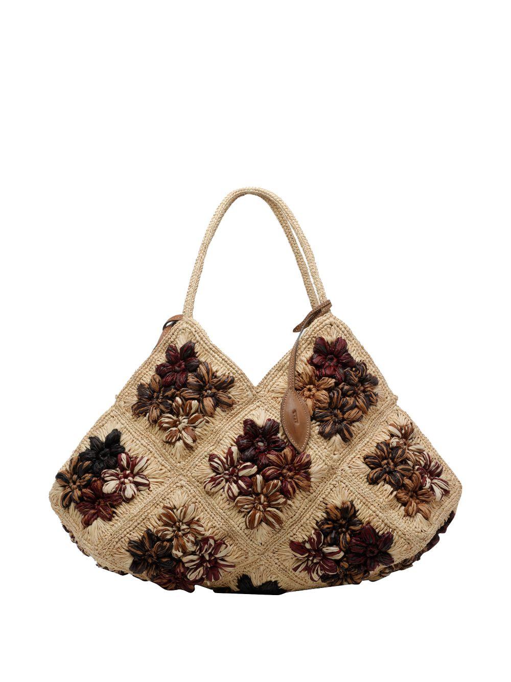 AFAR Borsa a spalla Desire in rafia 
