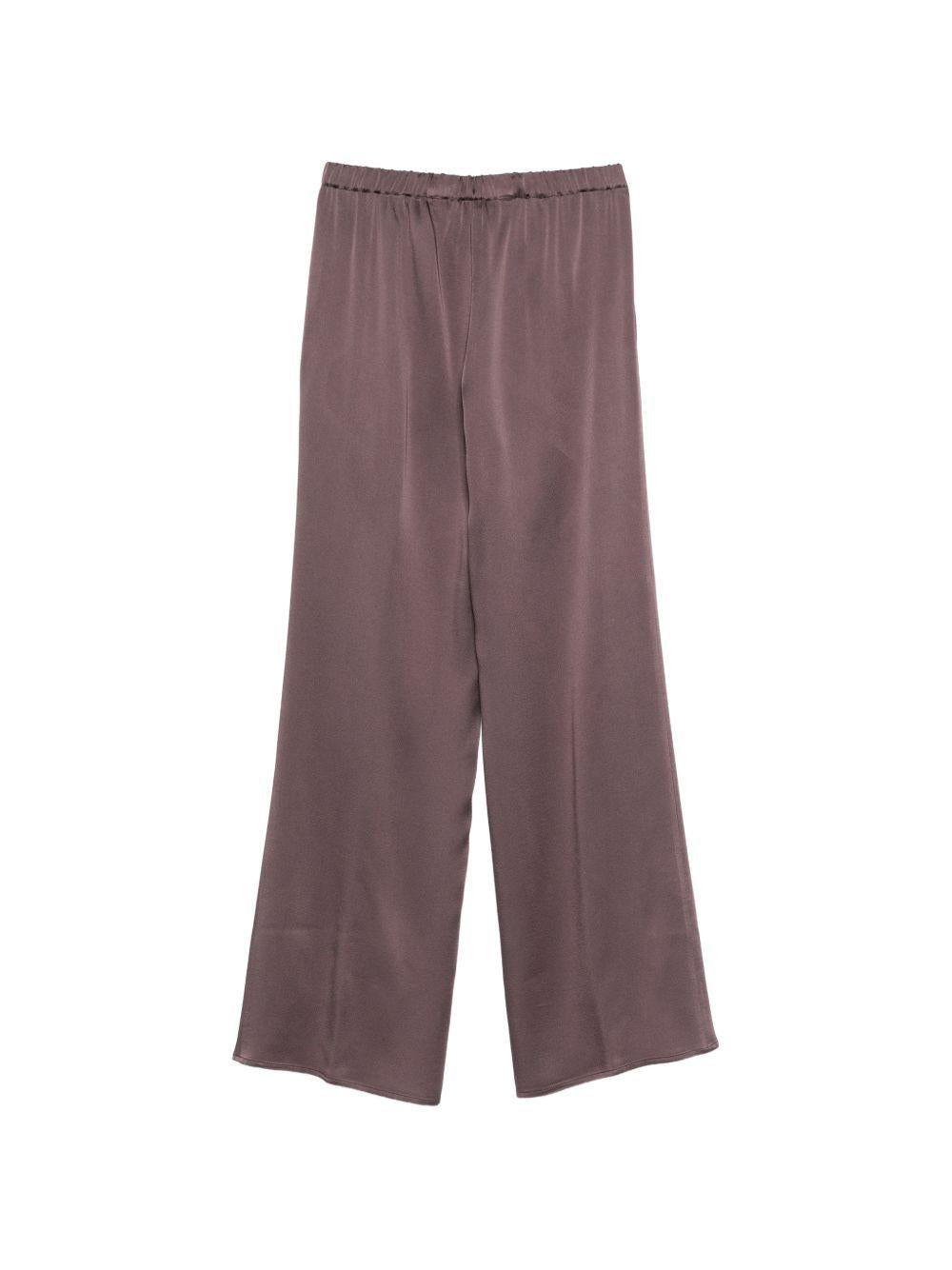 ANTONELLI Pantaloni Tiete marroni satinati 