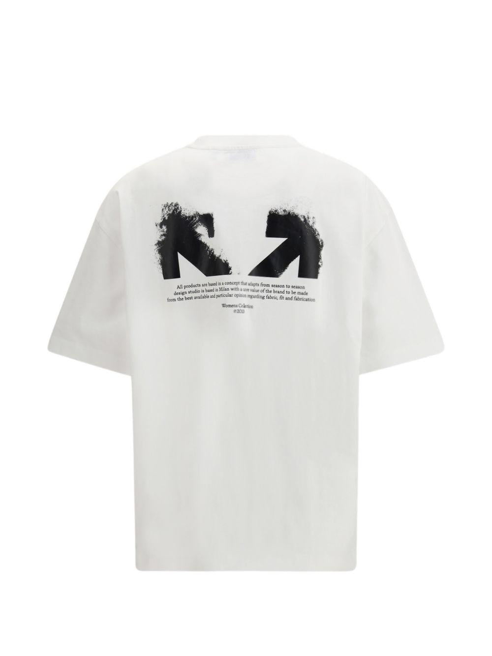 OFF WHITE T-shirt bianca con logo 