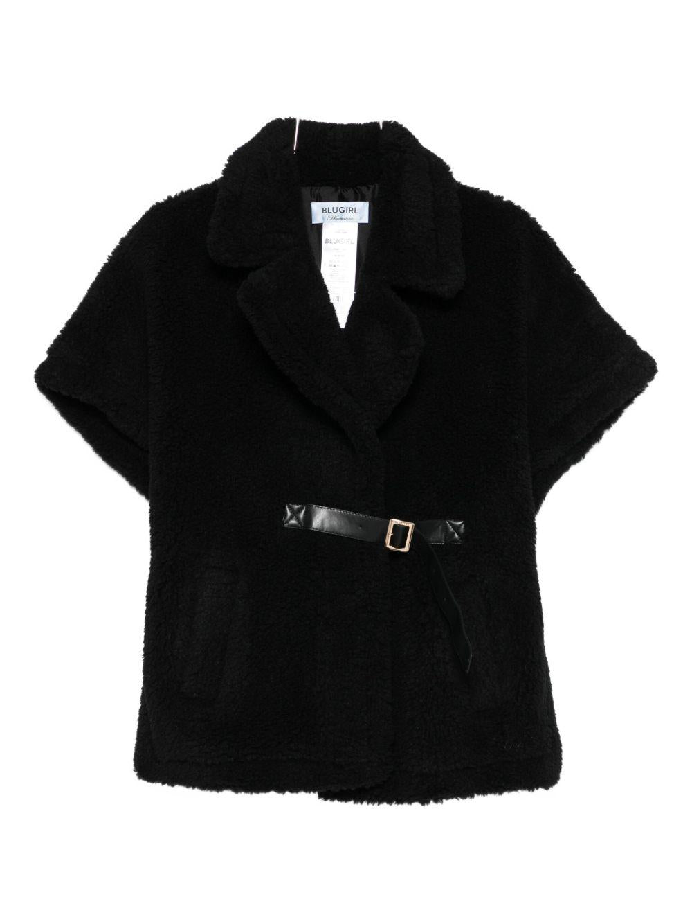 BLUGIRL Gilet teddy nero 