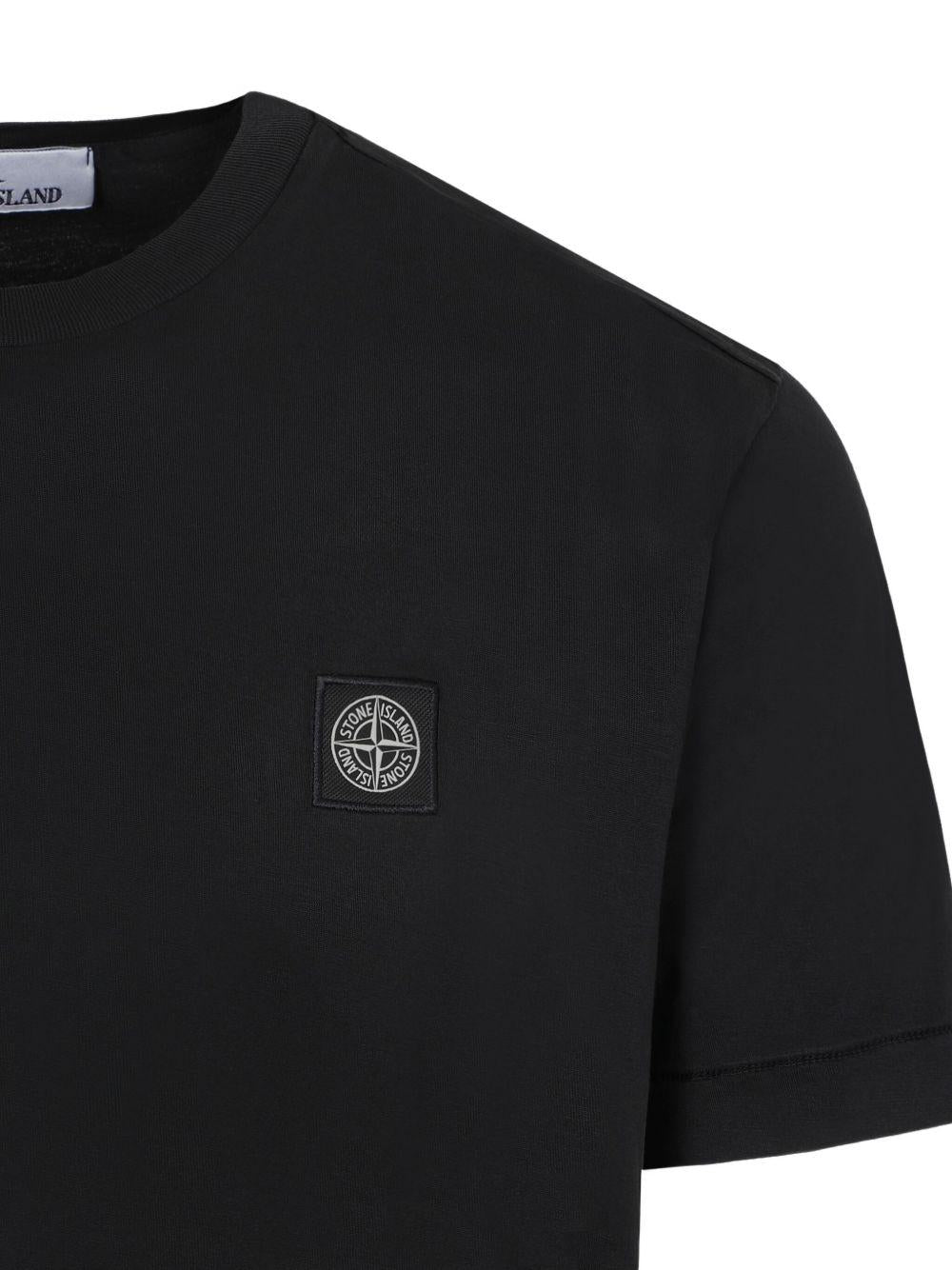 STONE ISLAND T-shirt a maniche corte con logo<BR/> 