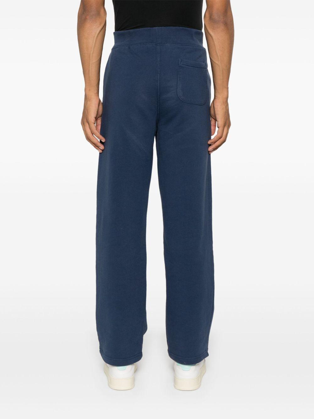 POLO RALPH LAUREN Pantaloni in cotone blu navy con vita elasticizzata 