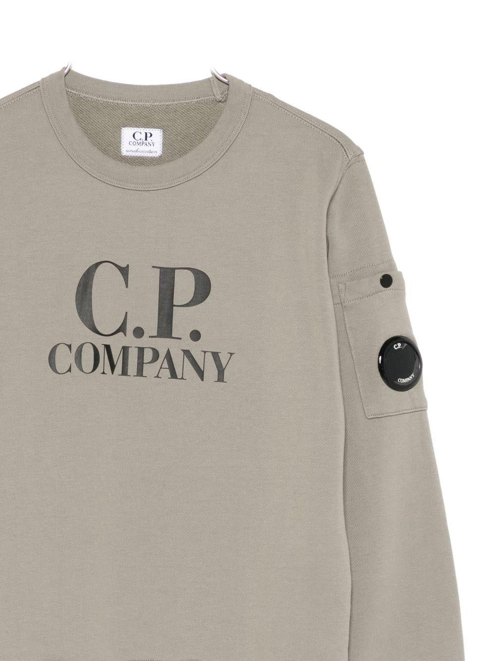 CP COMPANY Felpa con stampa e applicazione 