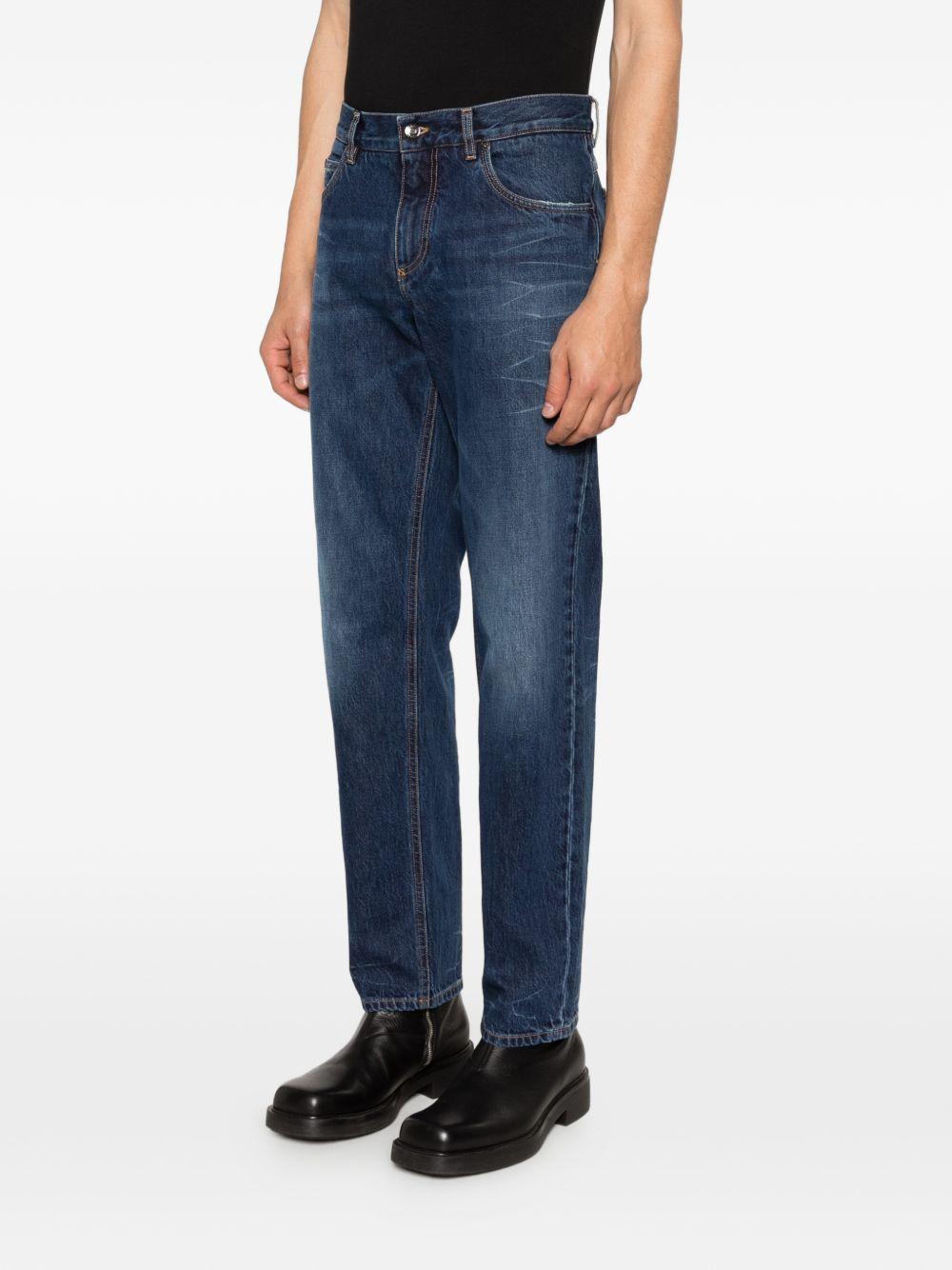 DOLCE e GABBANA Jeans in cotone blu scuro 