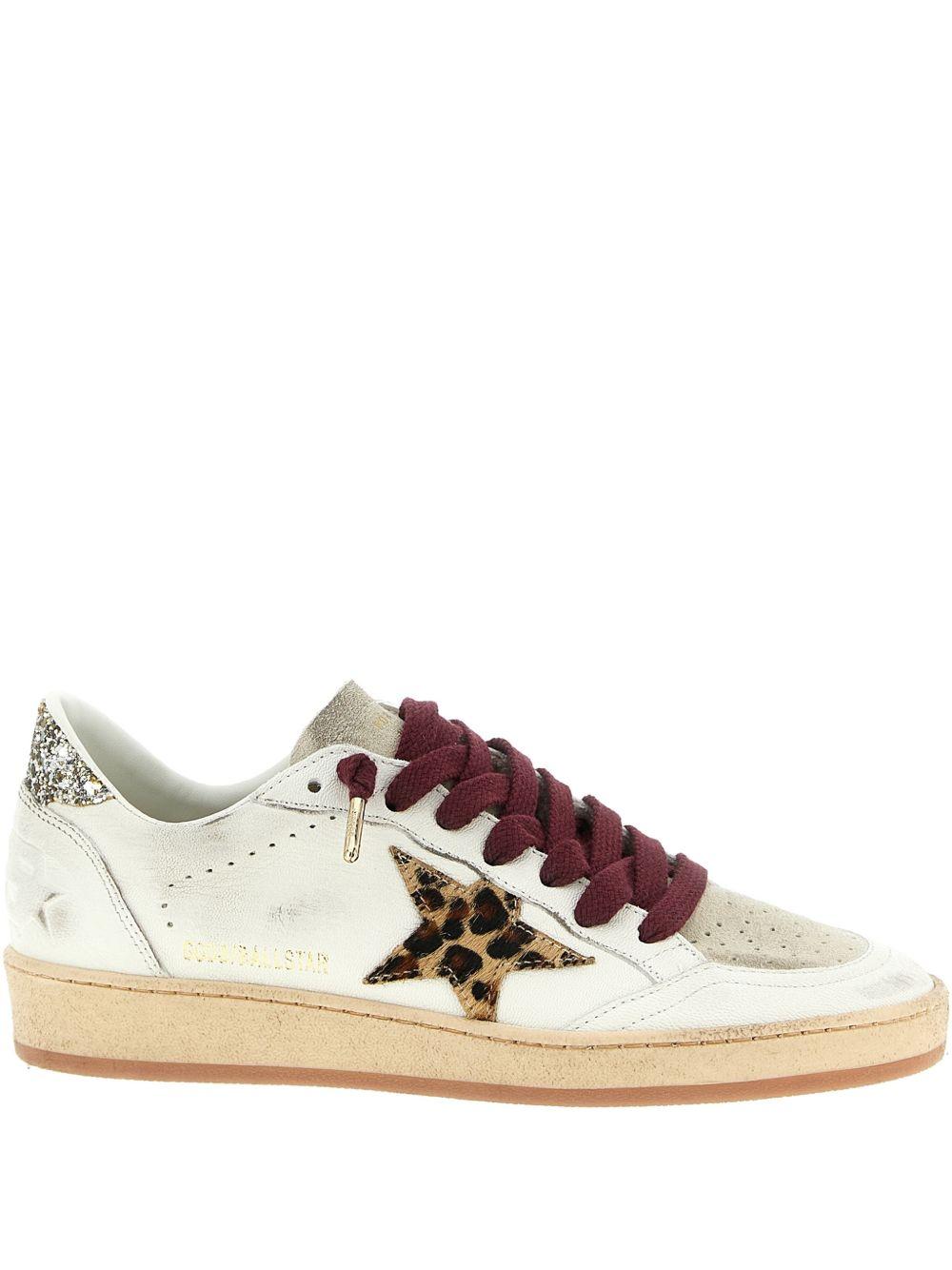 GOLDEN GOOSE Sneakers Ball Star con stella animalier 