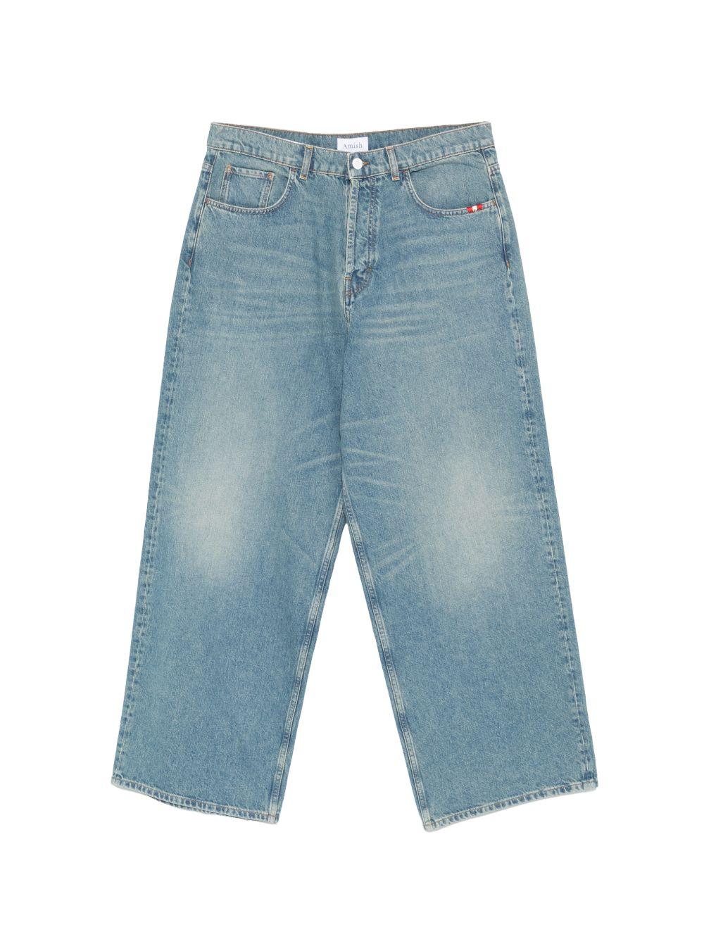 AMISH Jeans Huge in blu denim chiaro 