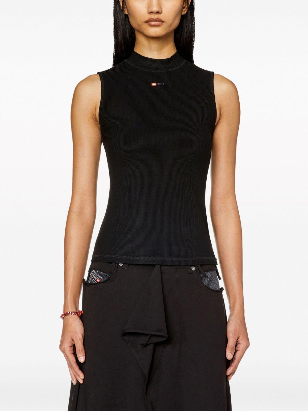 DIESEL Top T-Mokky nero 