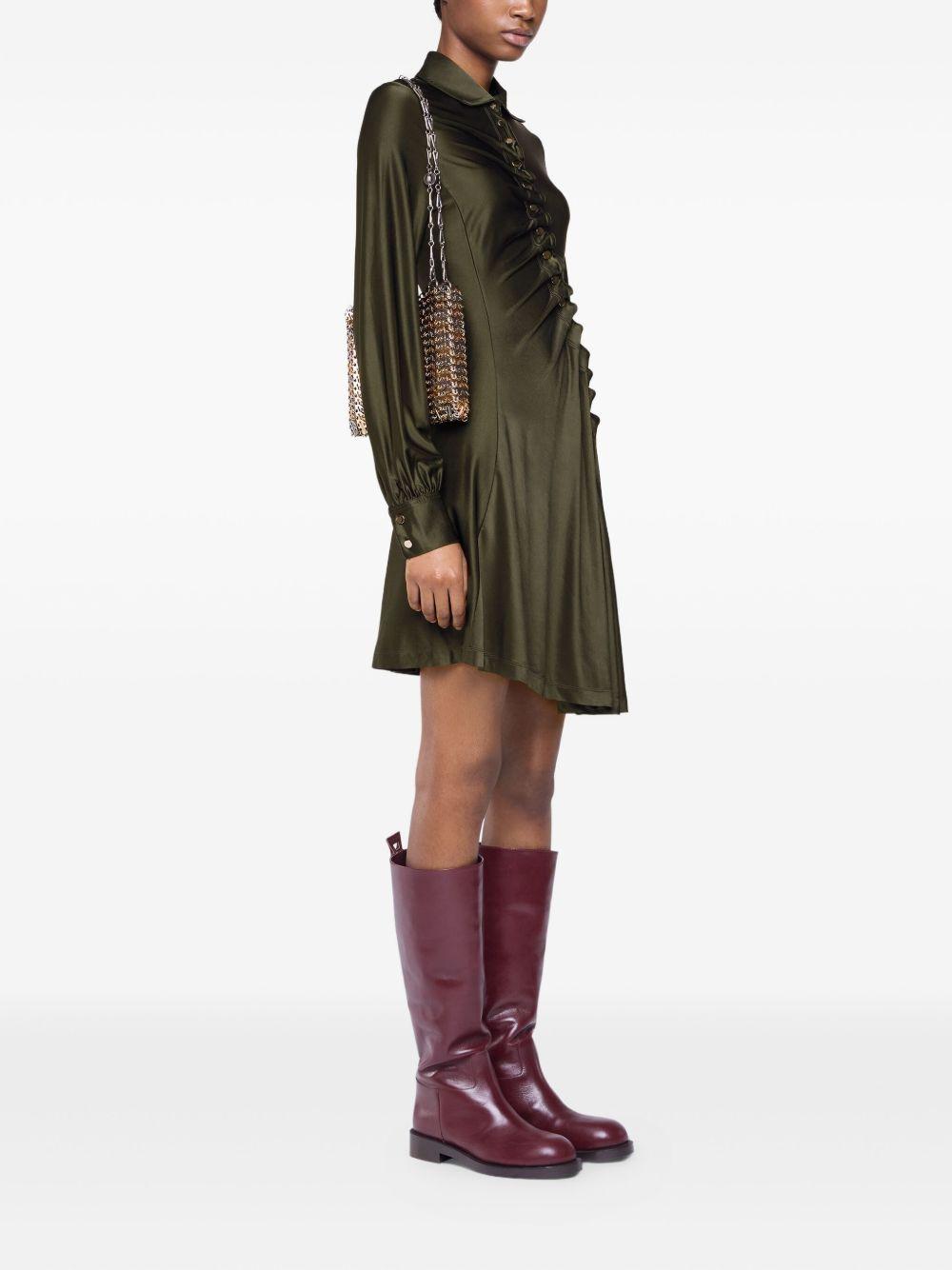 RABANNE Vestito drappeggiato con bottoni 