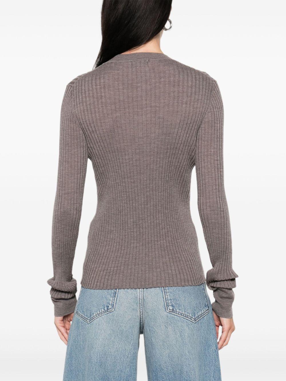 SOEUR Maglia 'Buffalo' a coste con bottoni 