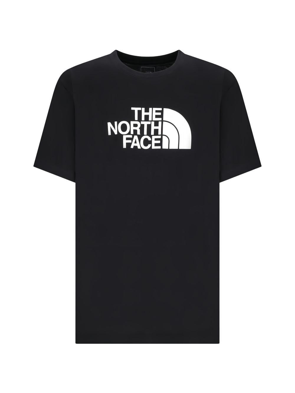 THE NORTH FACE T-shirt in cotone nero con logo bianco 