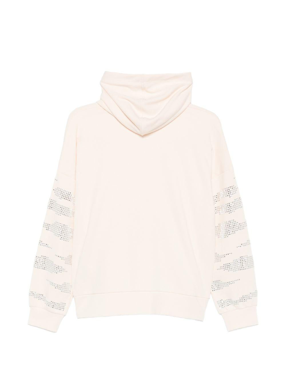 LIUJO Felpa con cappuccio e dettagli argentati 