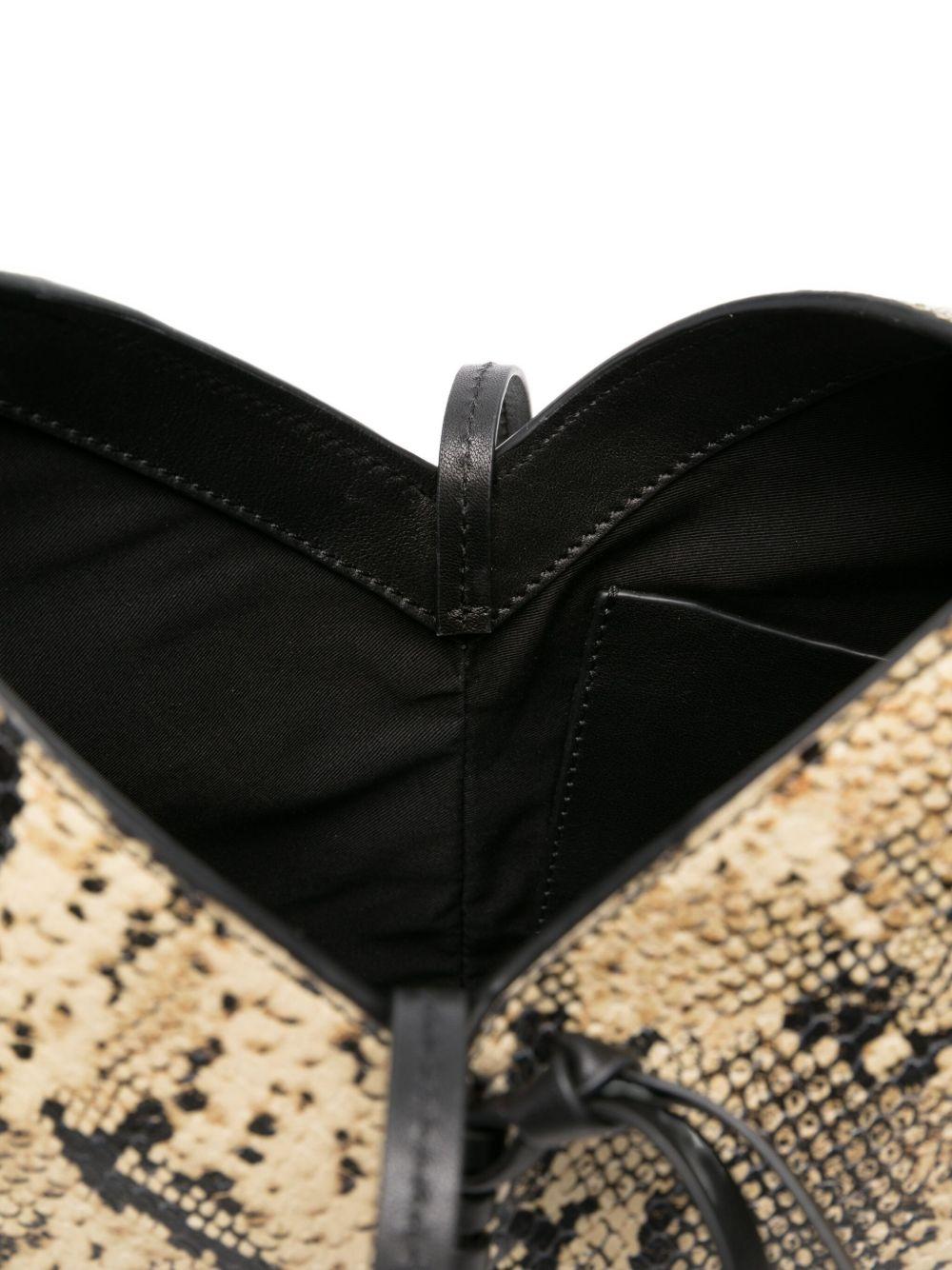 ISABEL MARANT Borsa a secchiello effetto pelle di serpente 