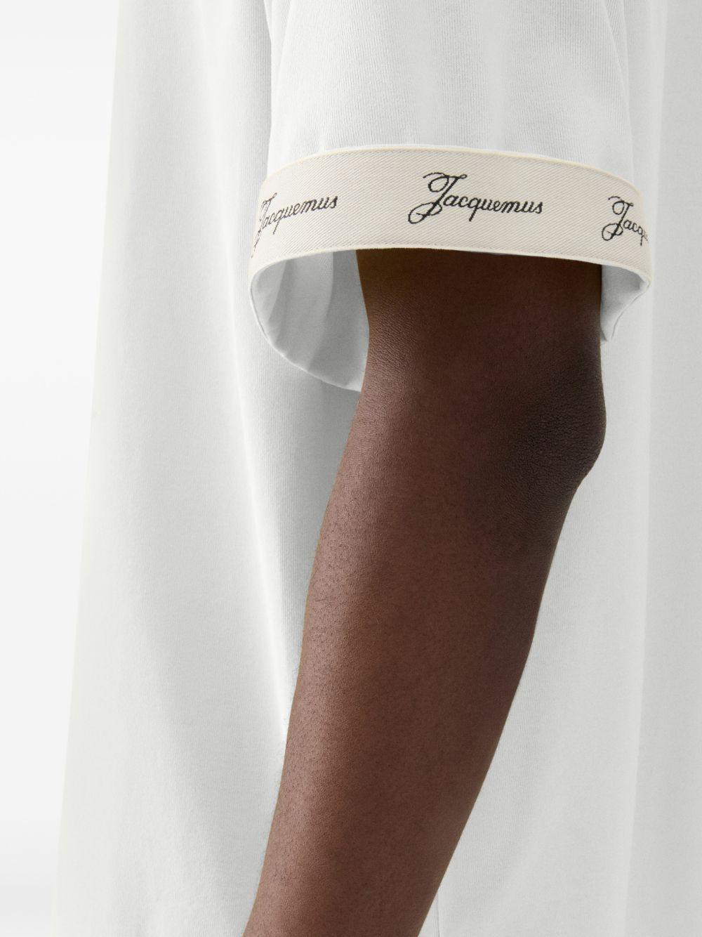 JACQUEMUS T-shirt bianca a girocollo 