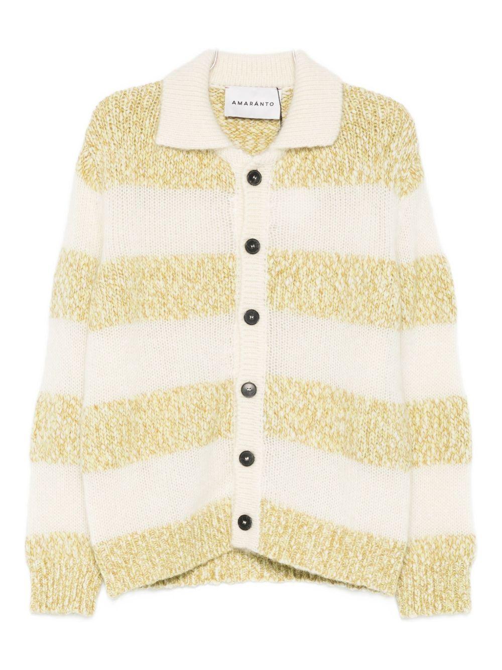 AMARANTO Cardigan in stile polo 