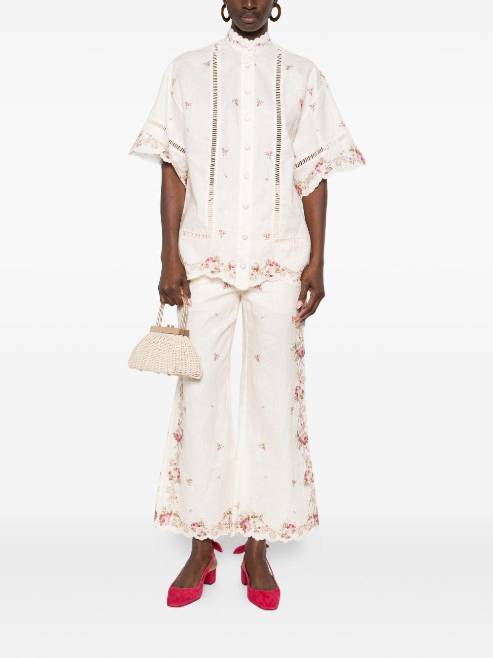 ZIMMERMANN Pantaloni 'Patience' a fiori 