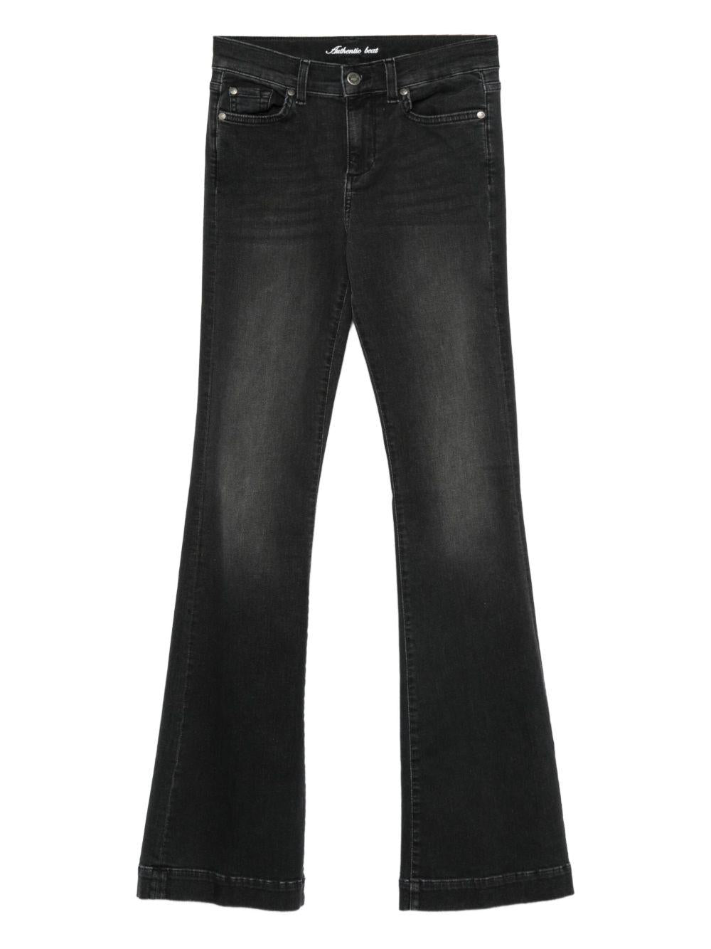LIUJO Jeans neri flare 