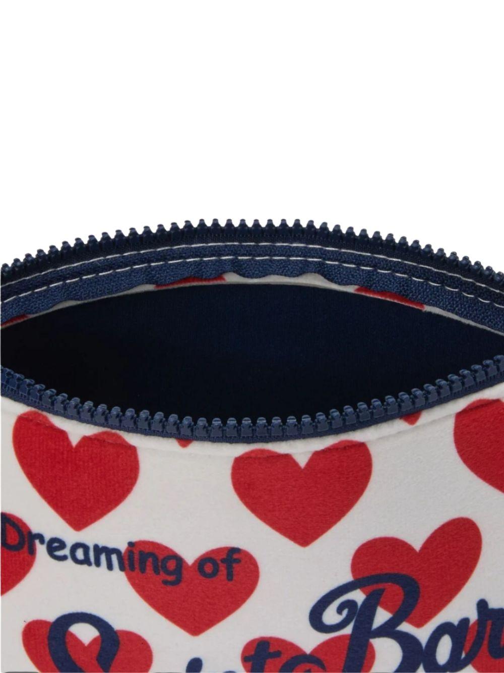 MC2 SAINT BARTH Pochette 'Aline' con fantasia a cuori 