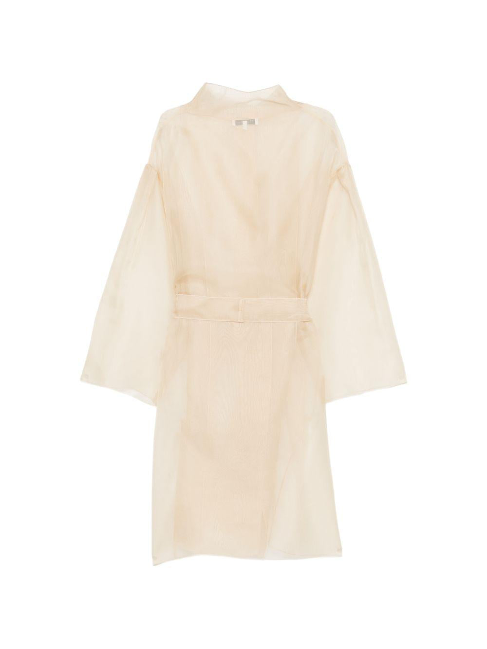 ANTONELLI Giacca Gustav semistrasparente con cintura in vita 