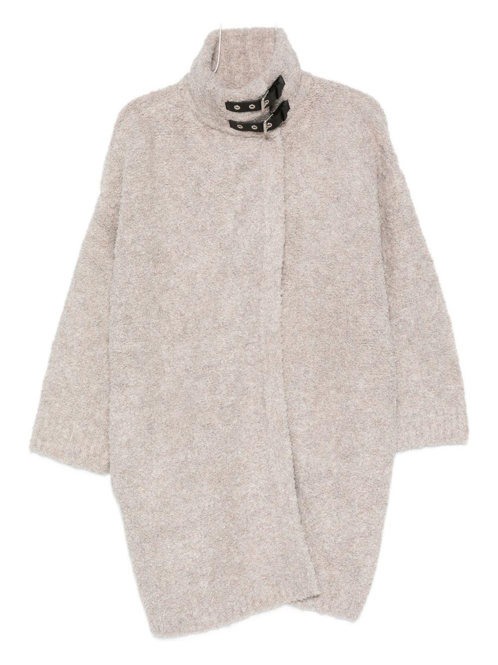 LIUJO Cappa beige con collo alto 