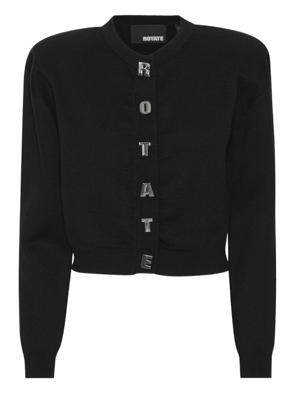 ROTATE Cardigan con bottoni a forma di lettere 