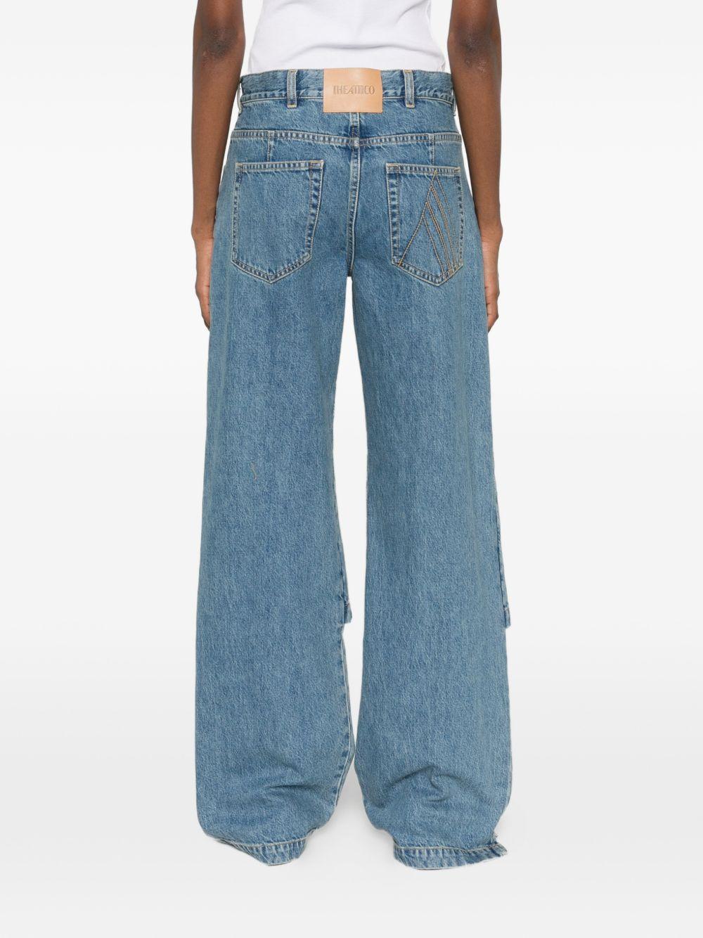 THE ATTICO Jeans in cotone azzurro 