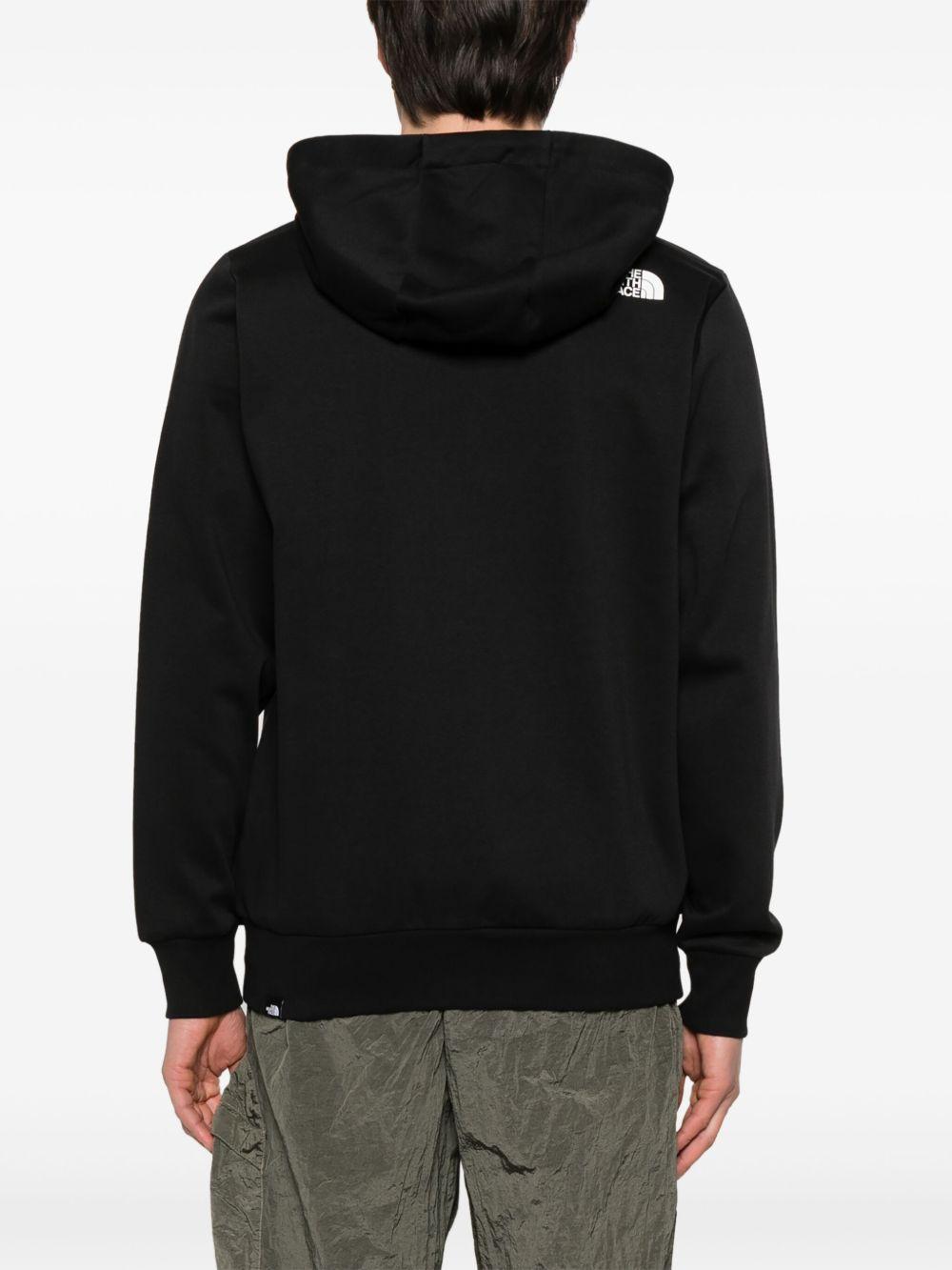 THE NORTH FACE Felpa nera con cappuccio 