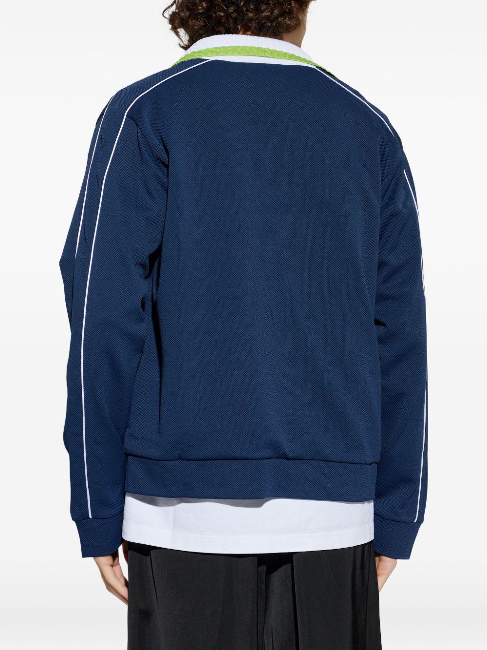 CASABLANCA Felpa con zip blu 
