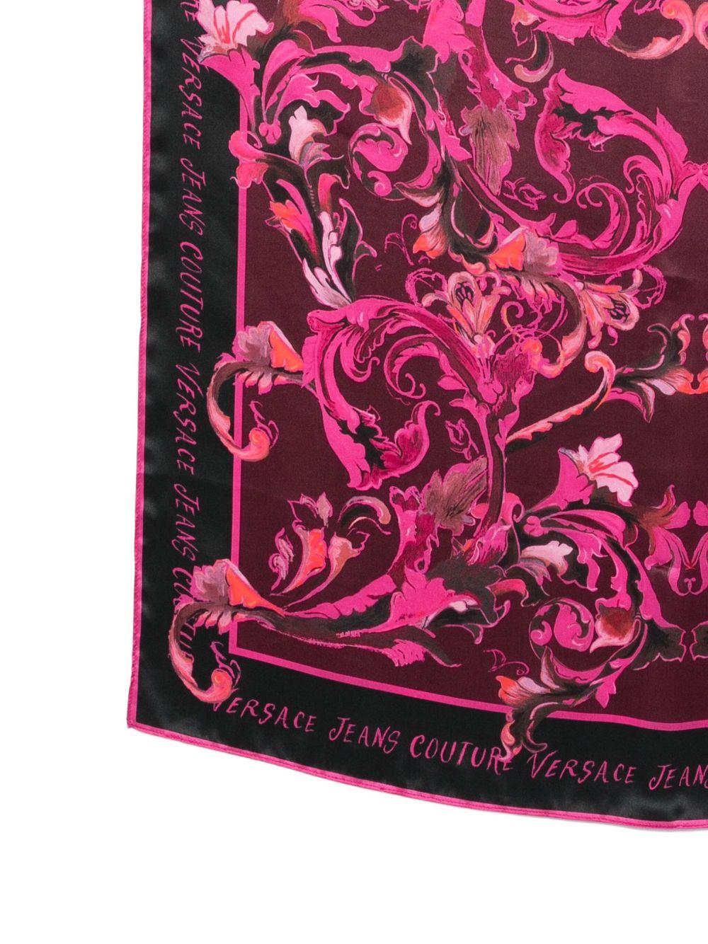 VERSACE JEANS COUTURE Foulard con stampa barocca 
