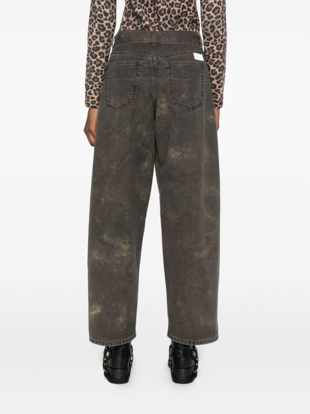 NINE IN THE MORNING Jeans Molly grigio antracite sporcato 