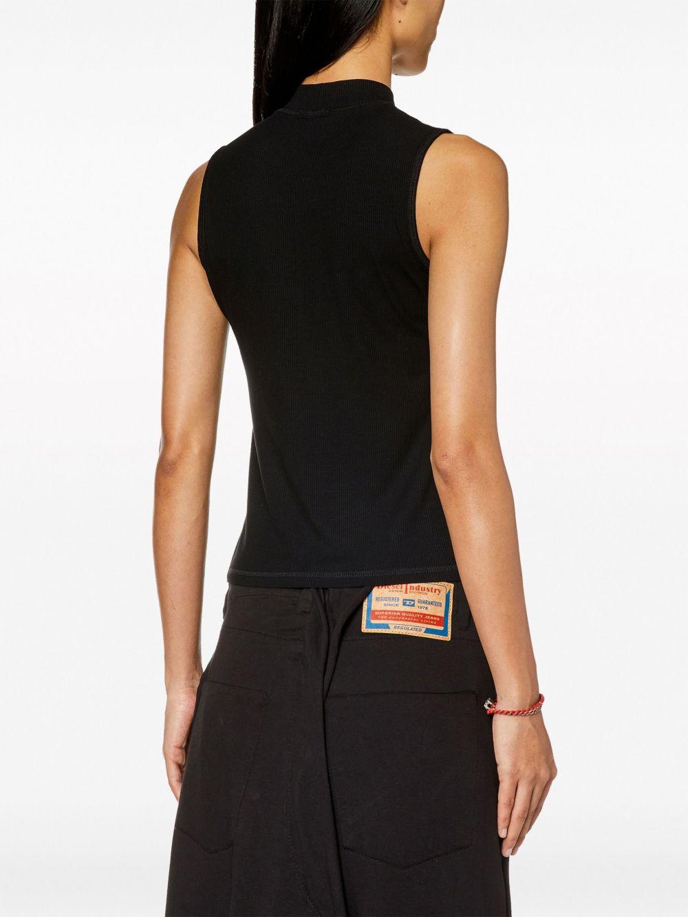 DIESEL Top T-Mokky nero 