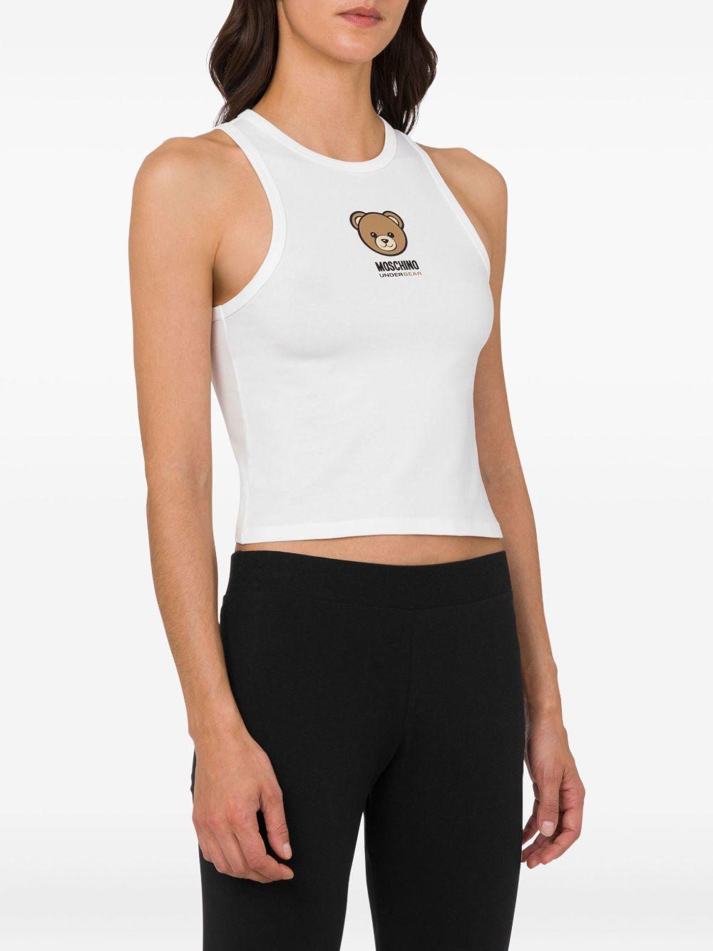MOSCHINO UNDERWEAR Top con logo Teddy Bear 