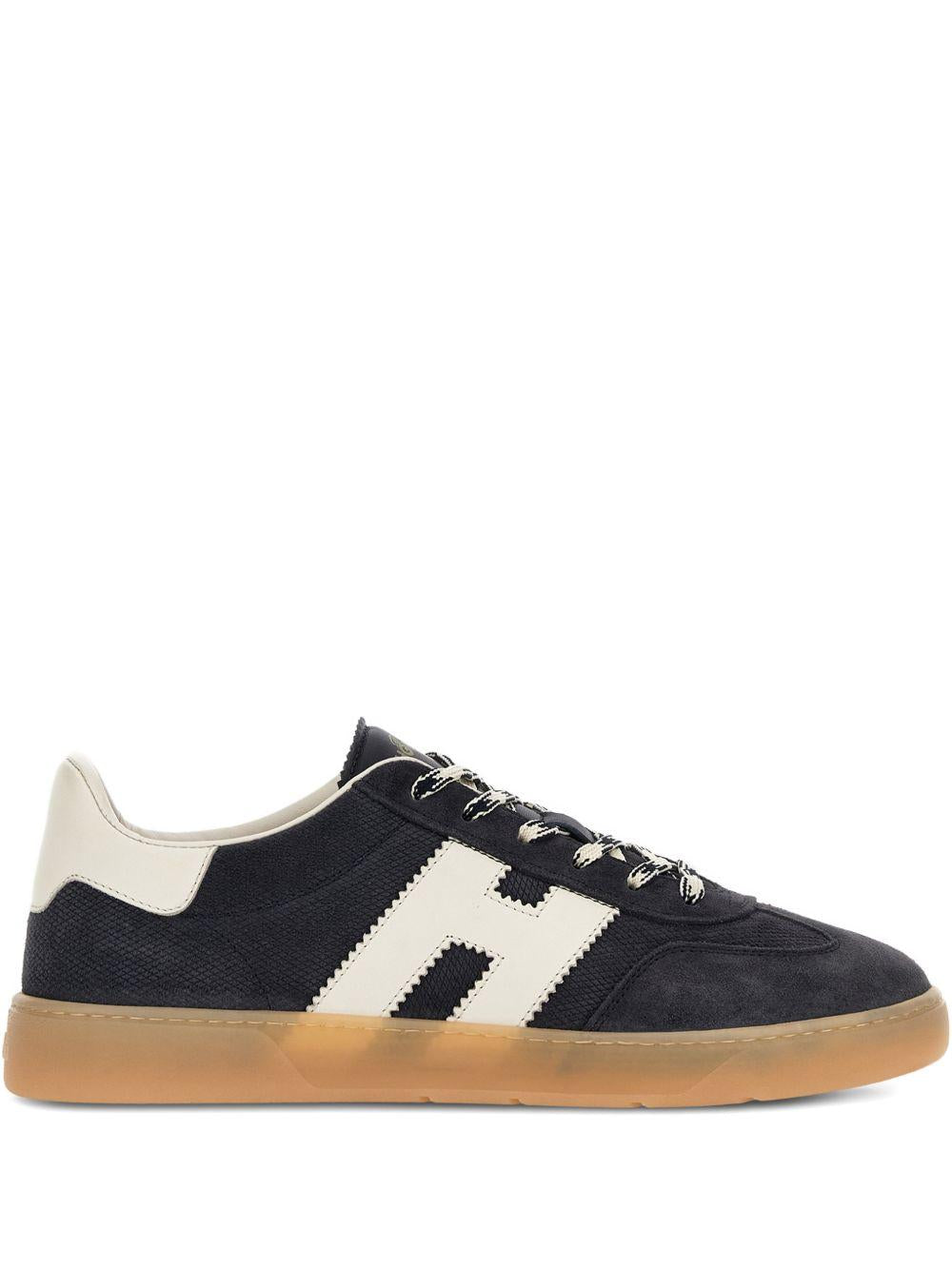 HOGAN Sneakers Cool in pelle blu/bianco 
