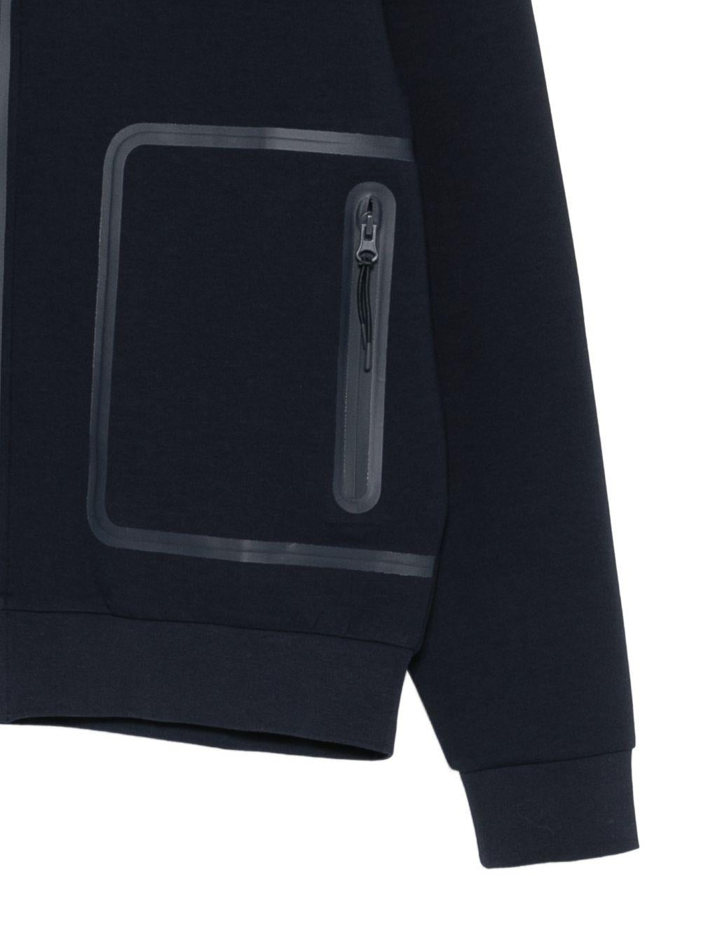 PEUTEREY Felpa Scott con zip e tasche laterali 