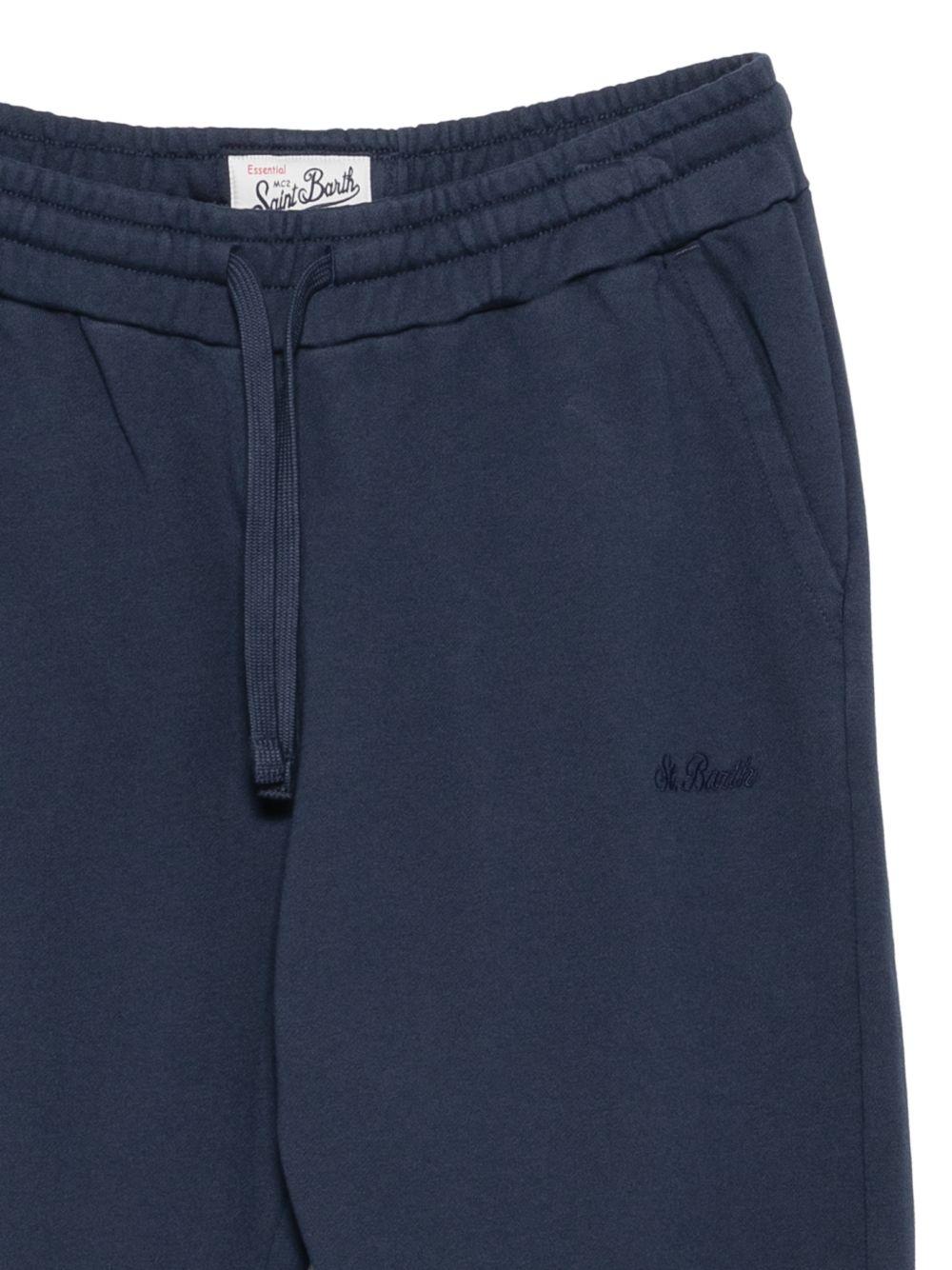 MC2 SAINT BARTH Pantaloni Bolt in cotone blu 