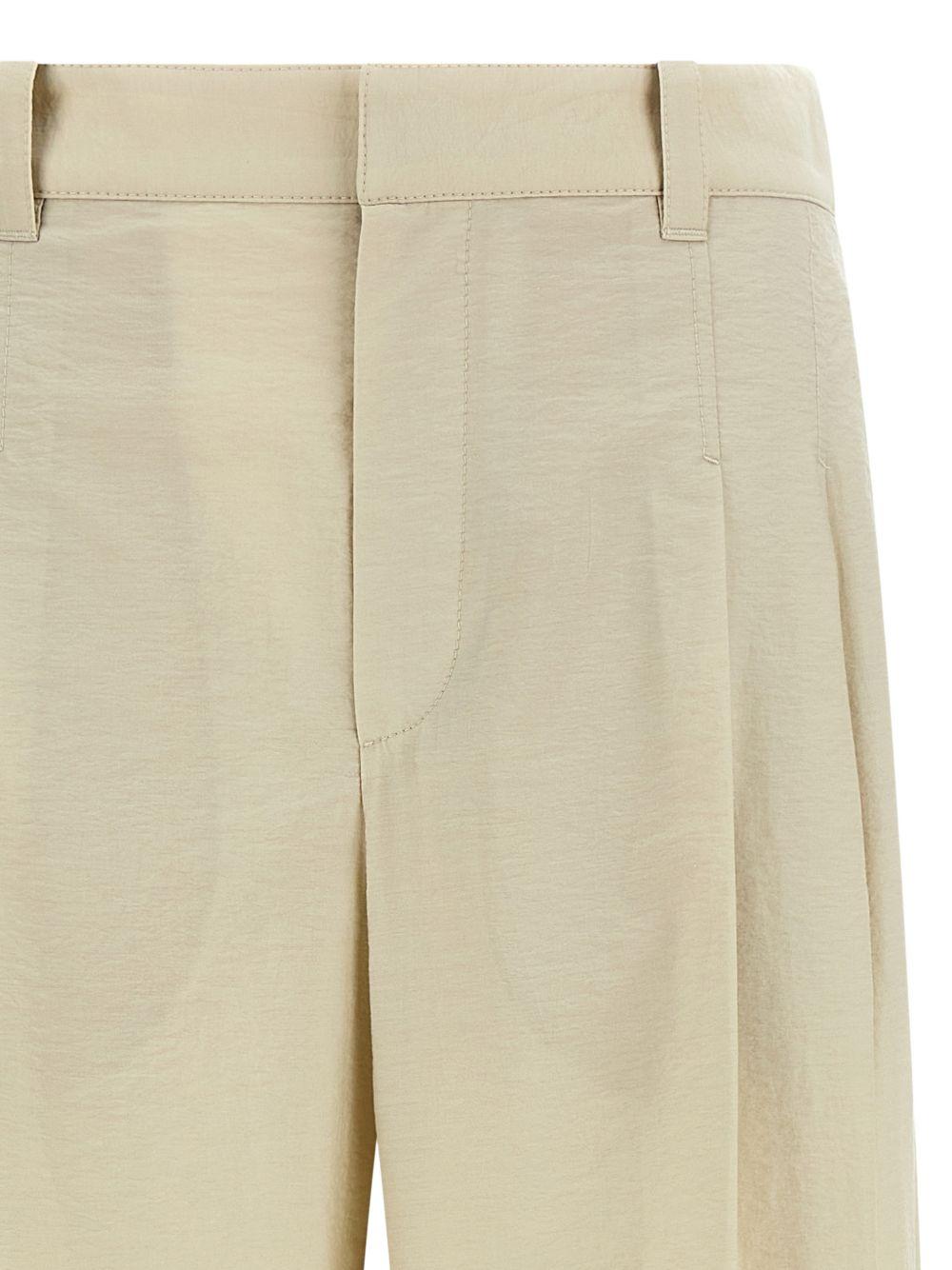 BRUNELLO CUCINELLI Pantaloni a palazzo avorio 