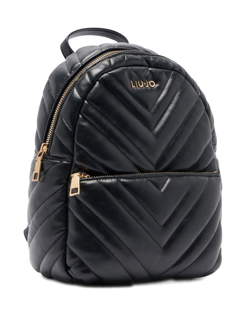 LIUJO Zaino nero trapuntato 