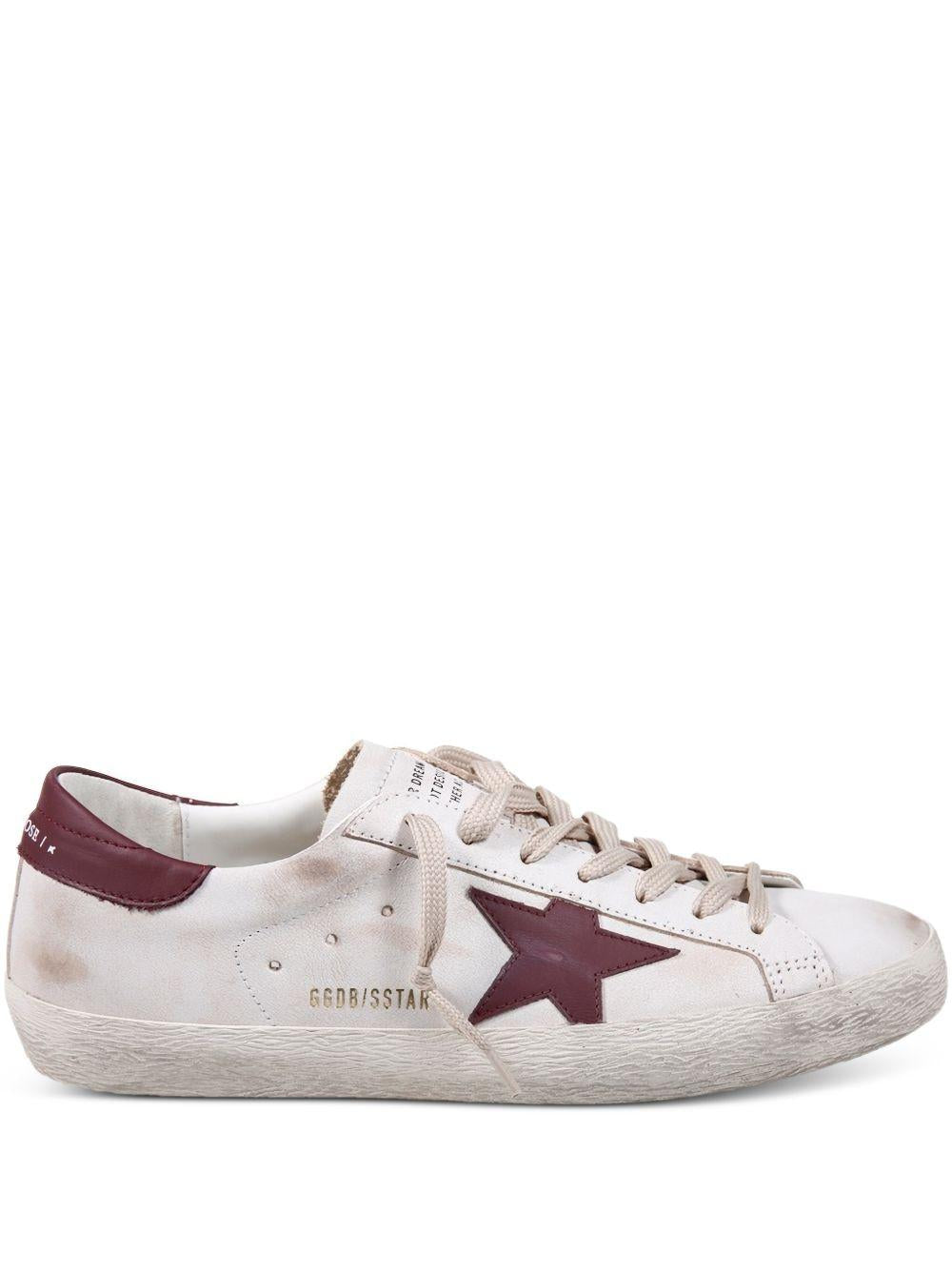GOLDEN GOOSE Sneakers Super Star in pelle effetto usato 
