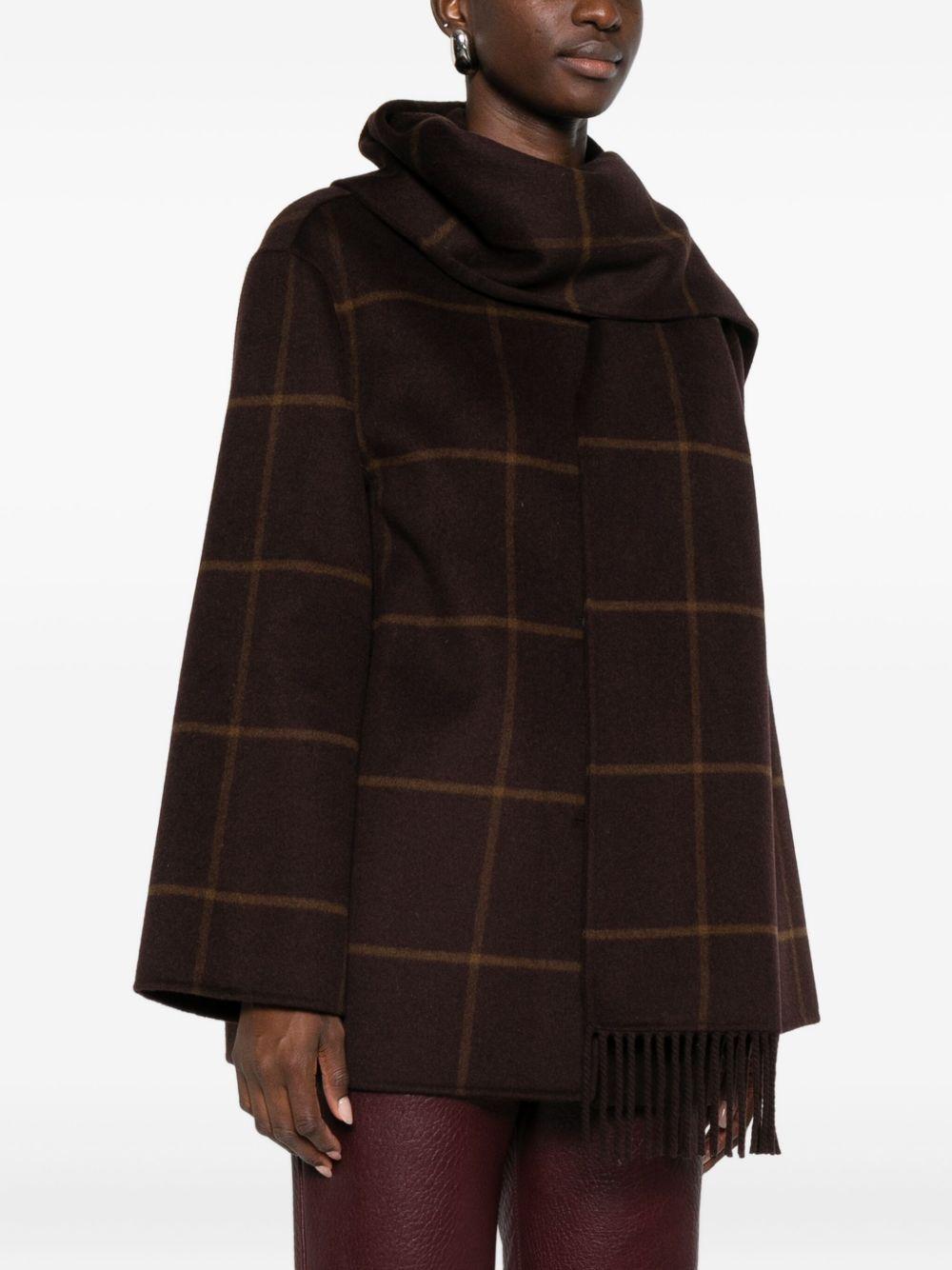 YERSE Cappotto corto con sciarpa 