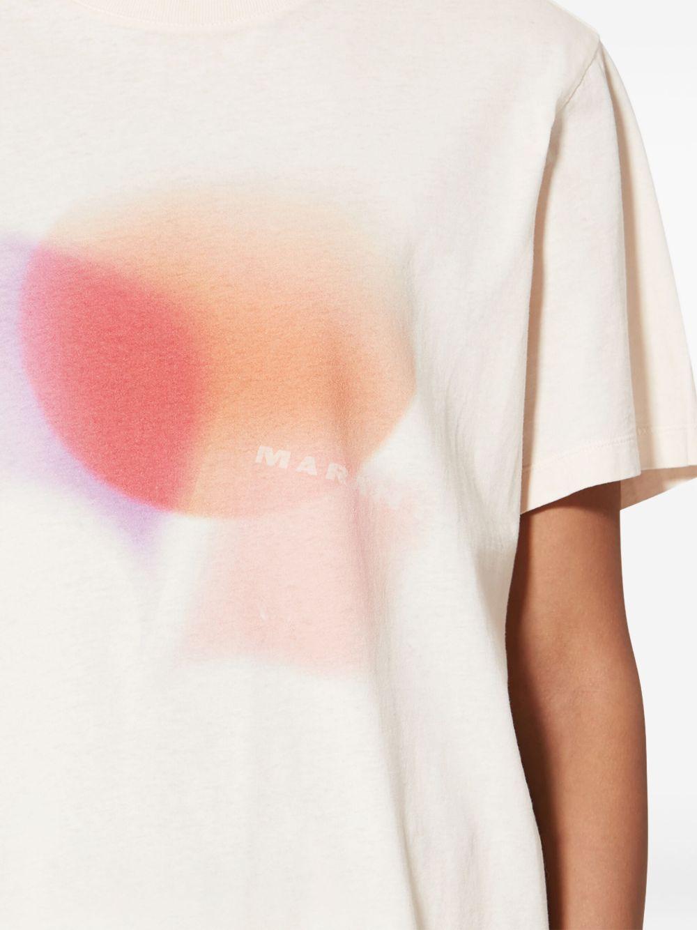 MARANT ETOILE T-shirt con stampa grafica astratta 