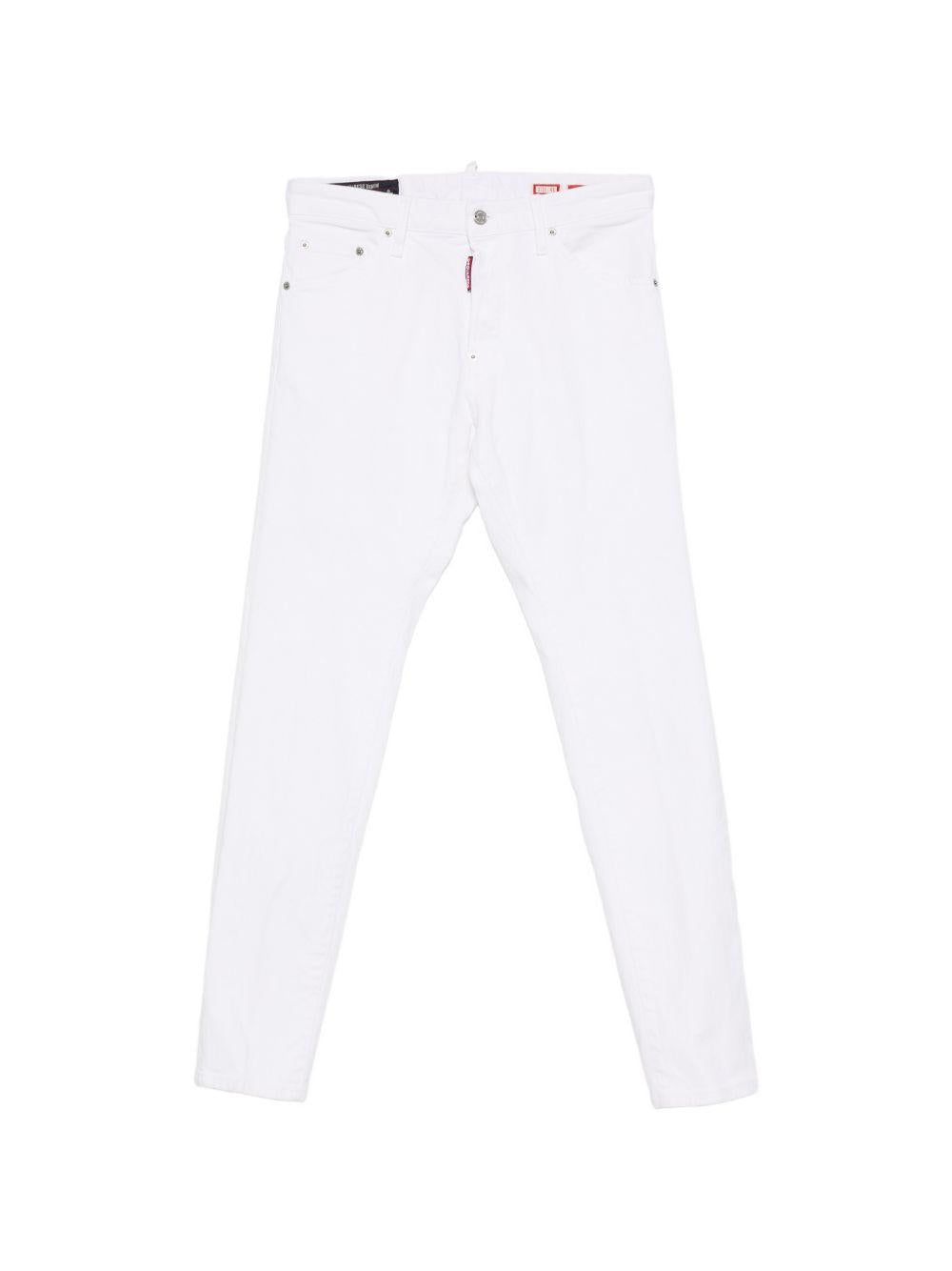 DSQUARED2 Jeans Teddy bianchi a cinque tasche 